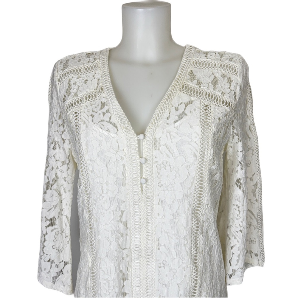 Marciano - Romantic Lace Short Dress - M - Picture 5 of 11